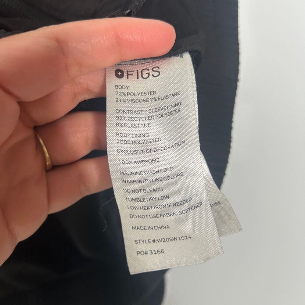 FIGS Technical Collection Scrub Jacket Black Size Small S - Picture 7 of 8